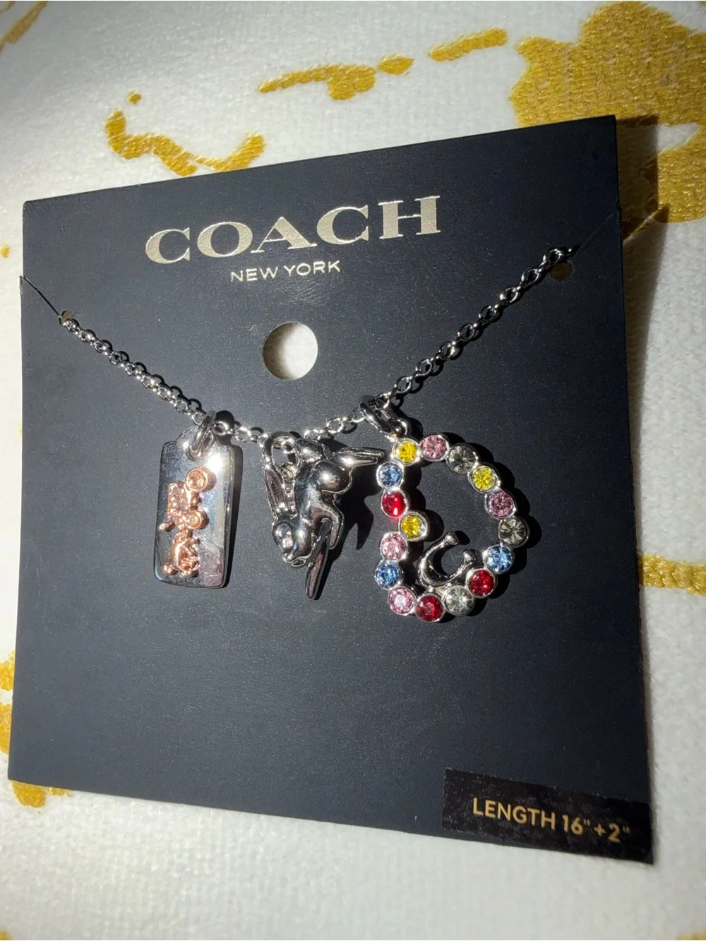 Coach multicolor charm